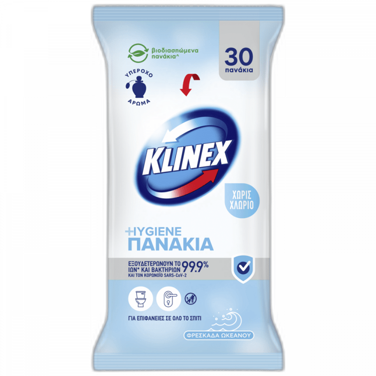 Klinex Υγρά Πανάκια Καθαρισμού 30τεμ