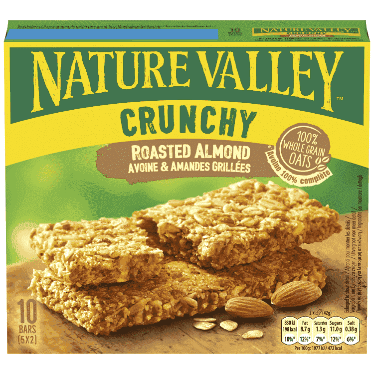 Nature Valley Bars Roasted Almond 5τεμ 42gr