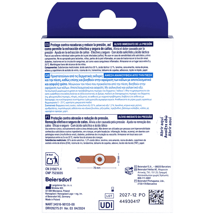 Hansaplast Επιθέματα Για Κάλους 8τεμ