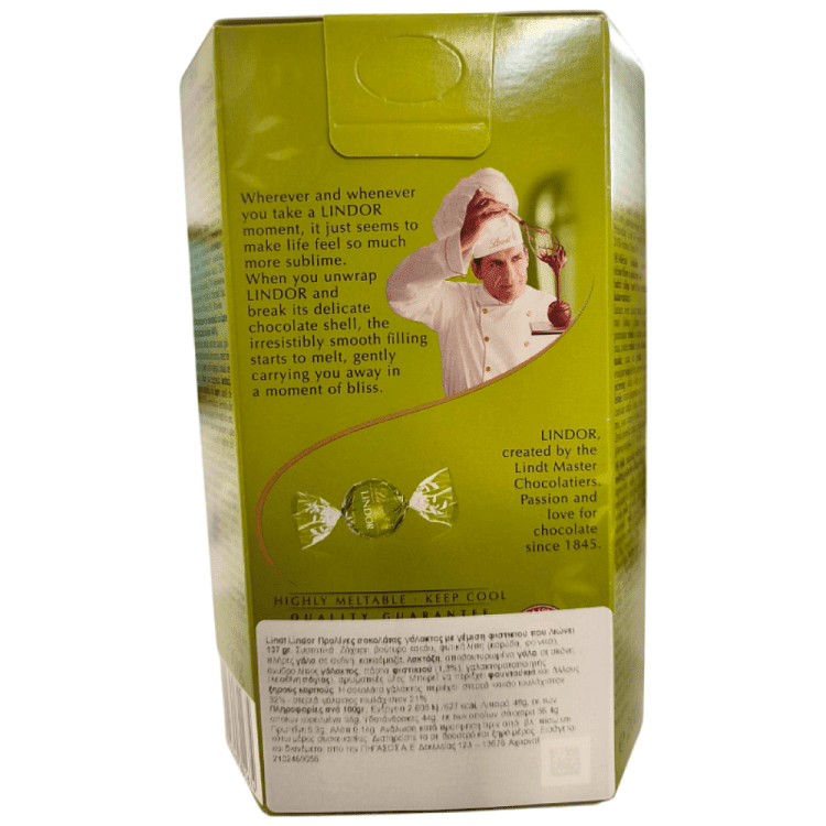 Lindt Lindor Balls Φυστίκη Cornet 137gr