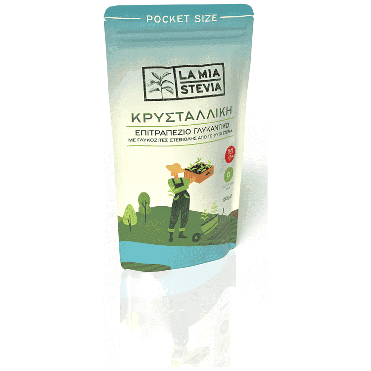 La Mia Stevia Κρυσταλλική Ζάχαρη Στέβια 100gr