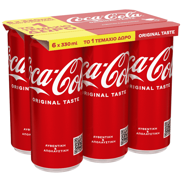 Coca-Cola 330ml 5+1τεμ