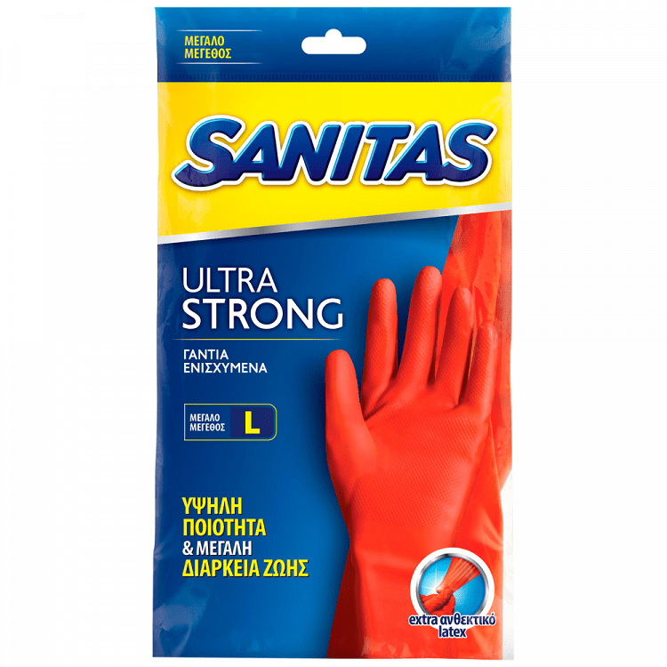 Sanitas Γάντια Ενισχυμένα Large