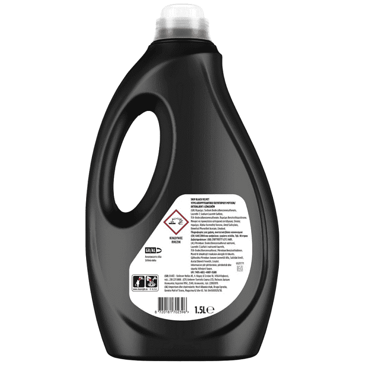 Skip Υγρό Απορρυπαντικό Πλυντηρίου Black Velvet 30μεζ 1,5lt