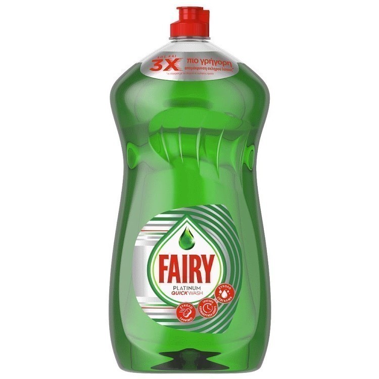 Fairy Platinum Quick Wash Υγρό Πιάτων 1200ml