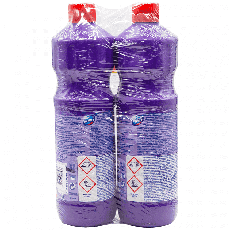 Klinex Χλωρίνη Ultra Lavender 2x1250ml (Το 2ο -50%)
