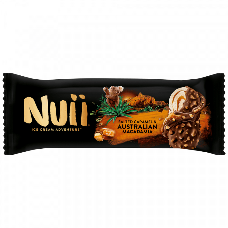 Nuii Salted Caramel & Austrian Macadamia Παγωτό Ξυλάκι 68gr (90ml)