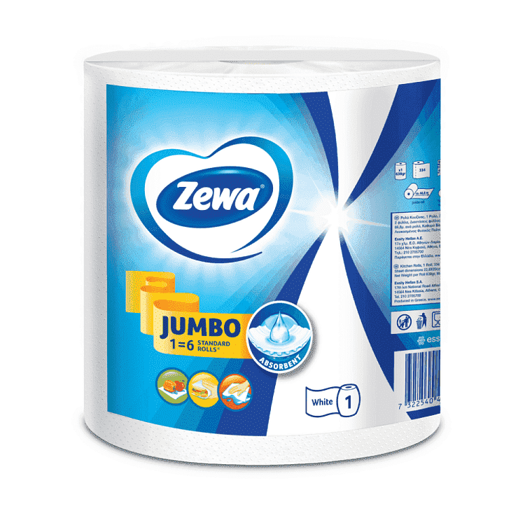 Zewa Jumbo Ρολό Κουζίνας 2Φύλλων 0,700kg
