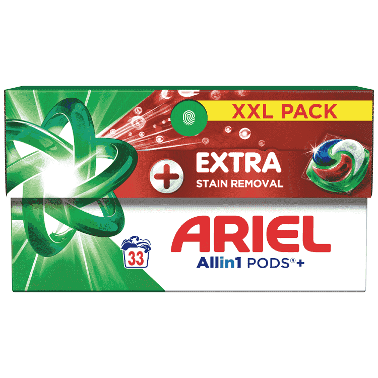 Ariel All In 1 Απορρυπαντικό Πλυντηρίου Ρούχων Κάψουλες Extra Clean 33Μεζ.