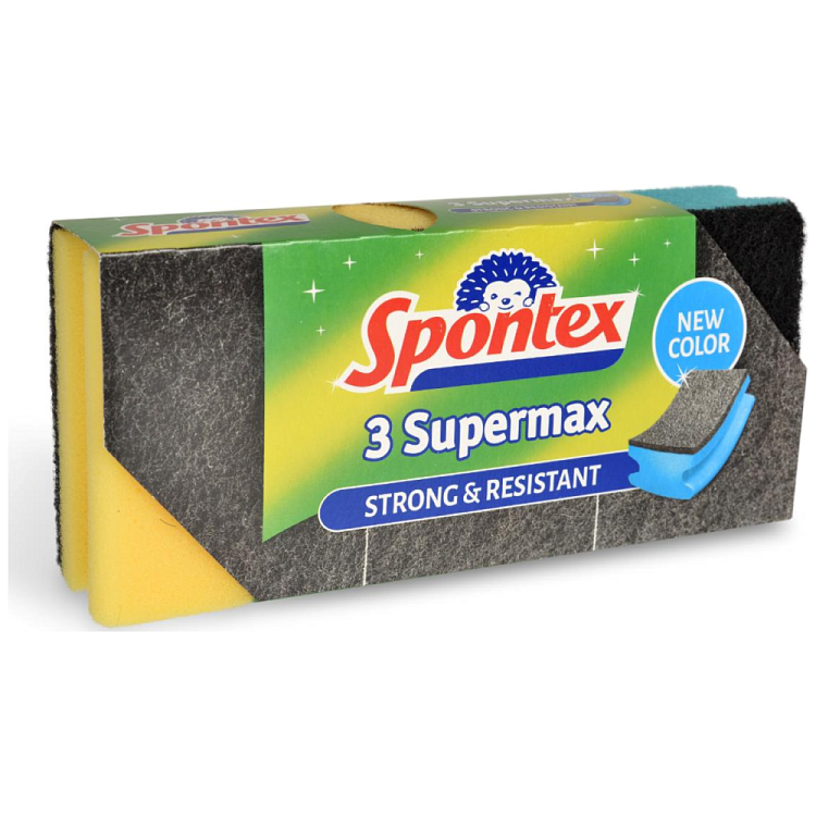 Spontex Supermax Ανατομικό Σφουγγάρι 3τεμ.
