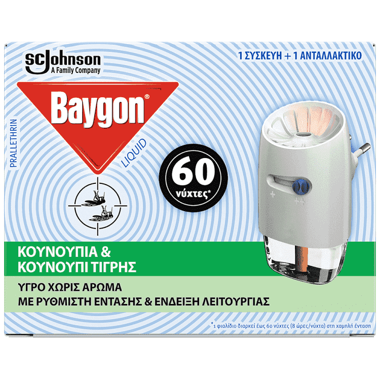 Baygon Ανταλλακτικό Dual Σετ 36ml 60 Νύχτες