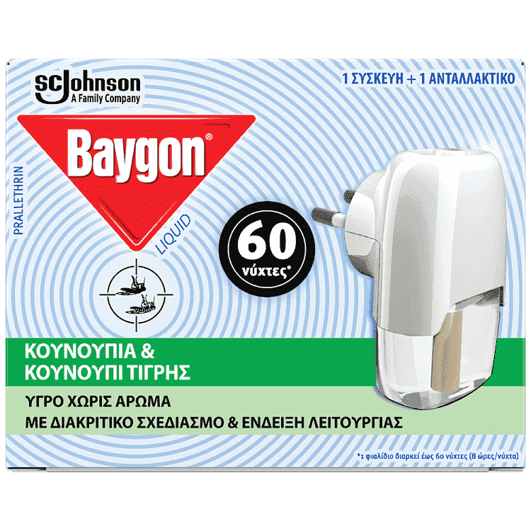 Baygon Υγρό Σετ 36ml 60 Νύχτες