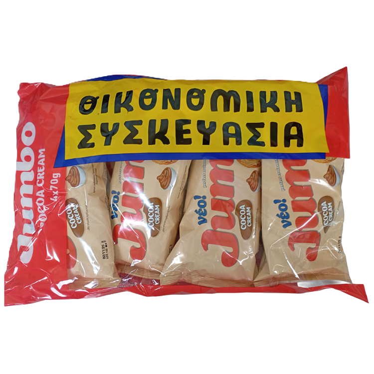 Jumbo Κρουασάν Κακάο Οικονομική Συσκευασία 4x70gr