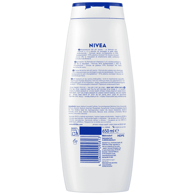 Nivea Αφρόλουτρο Κρεμώδες Creme Soft 650ml