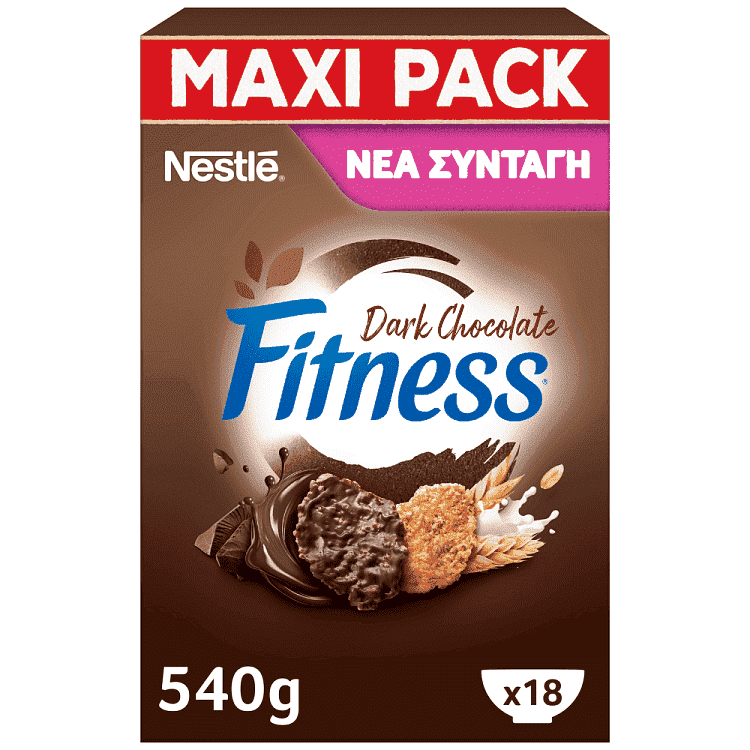 Nestle Fitness Δημητριακά Dark Chocolate 540gr
