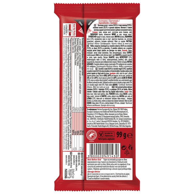 Kit Kat Tablet Hazelnut 99gr