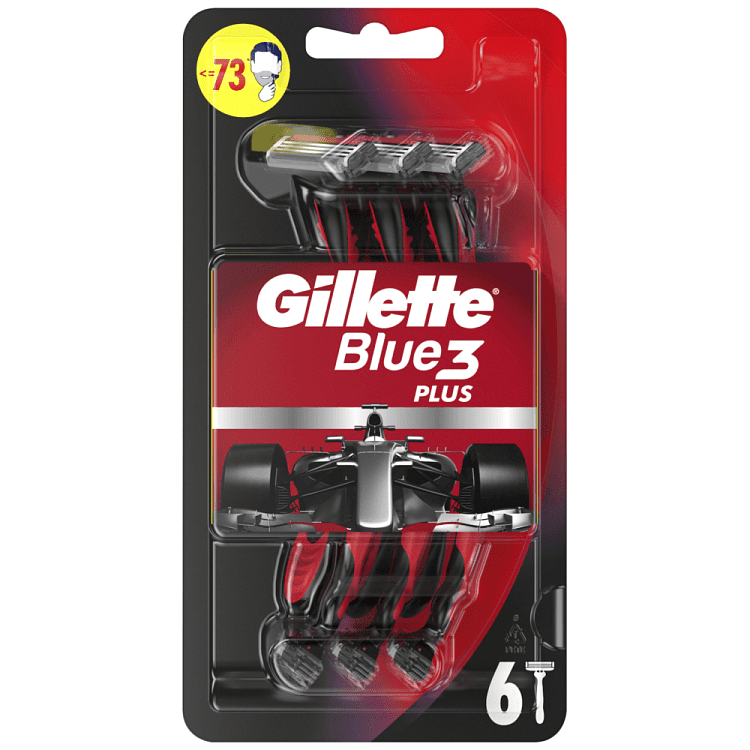 Gillette Blue 3 Plus Red Ξυραφάκια Μιας Χρήσης 6τεμ
