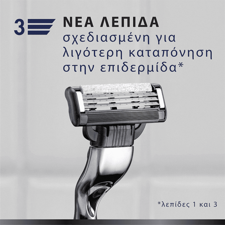 Gillette Mach III Ξυραφάκια Charcoal Μηχανή +2 Ανταλλακτικά