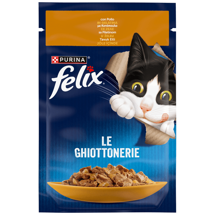 Felix Agail Υγρή Τροφή Γάτας Κοτόπουλο Σε Ζελέ 85gr