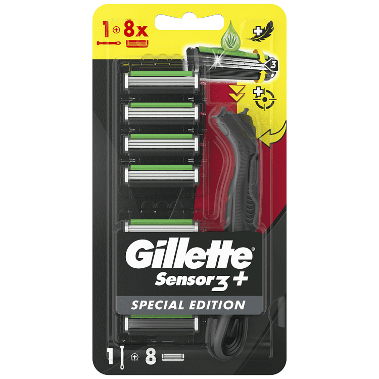 Gillette Sensor 3 Δώρο 8 Aνταλλακτικά Λαβή