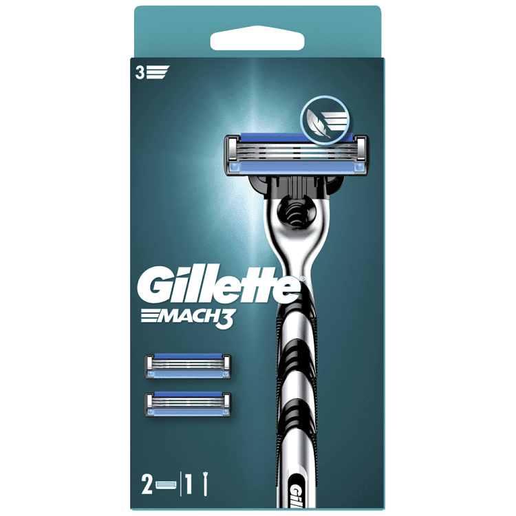 Gillette Mach3 Ξυριστική Mηχανή + 2 Ανταλλακτικά
