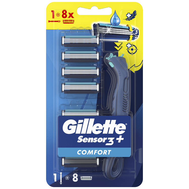 Gillete Sensor 3+ Comfort (Δωρό 8 Ανταλλακτικές Λαβές)