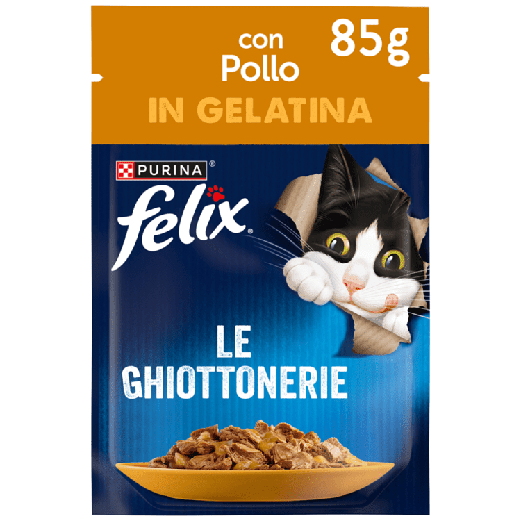 Felix Agail Υγρή Τροφή Γάτας Κοτόπουλο Σε Ζελέ 85gr