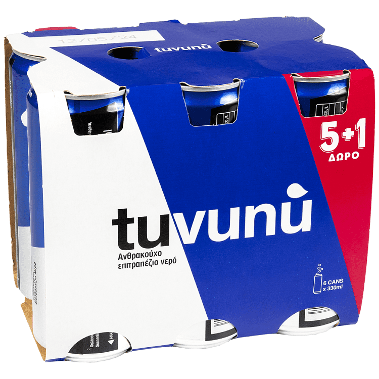 Tuvunu Ανθρακούχο Νερό 6x330ml