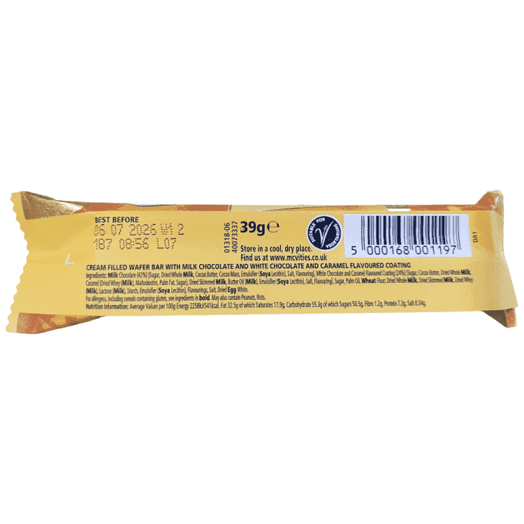 McVitie's Gold Billions Wafer Bar 39,5gr