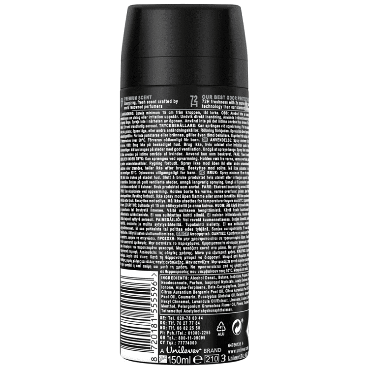 Axe Αποσμητικό Σπρέυ Σώματος Aqua Bergamot 150ml