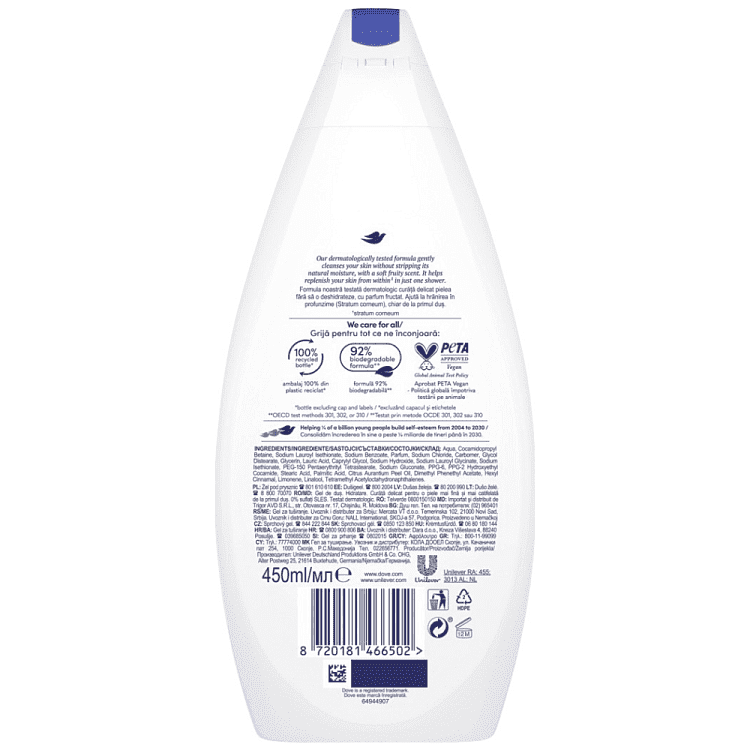 Dove Αφρόλουτρο Hydrate 450ml
