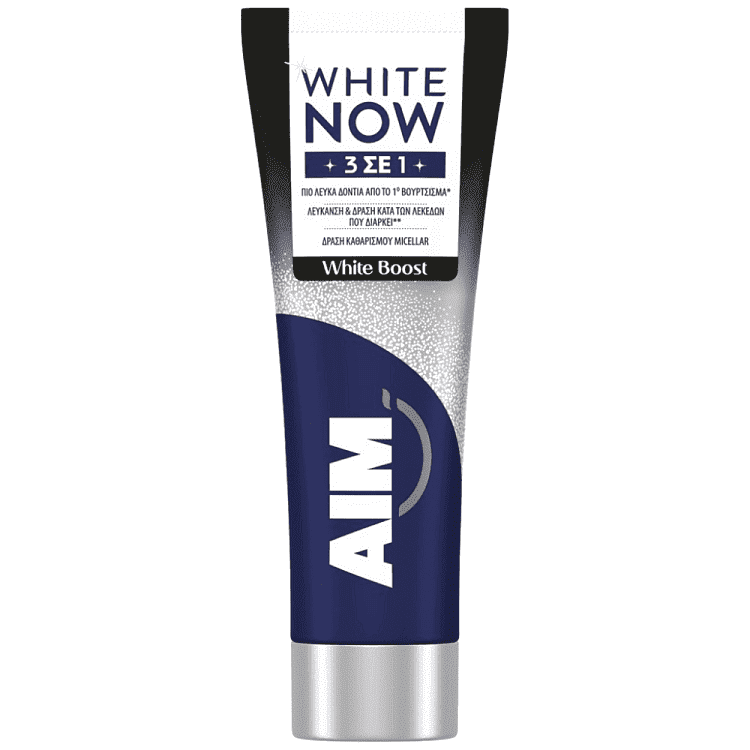 Aim Οδοντόκρεμα White Now 3 In 1 White Boost 75ml