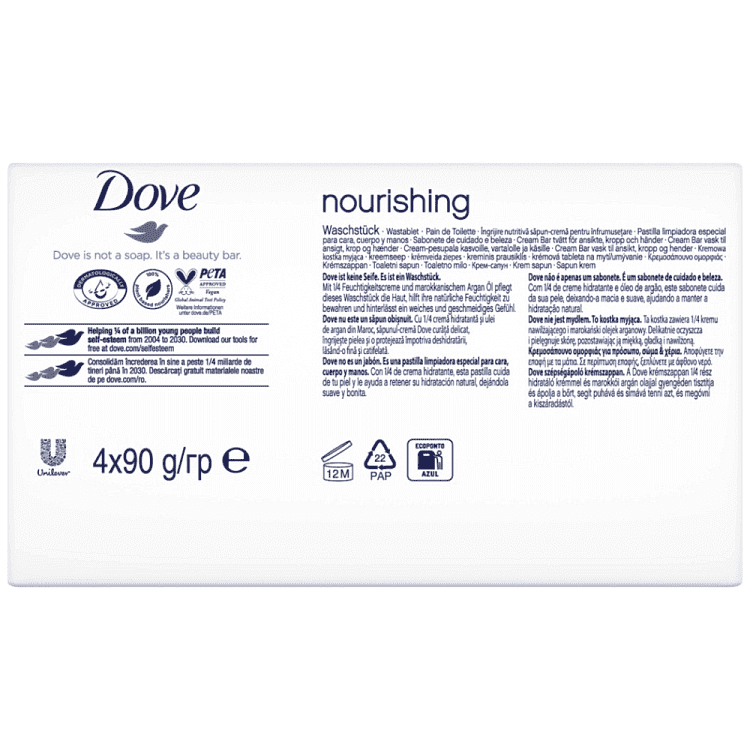 Dove Σαπούνι Argan 4x90gr