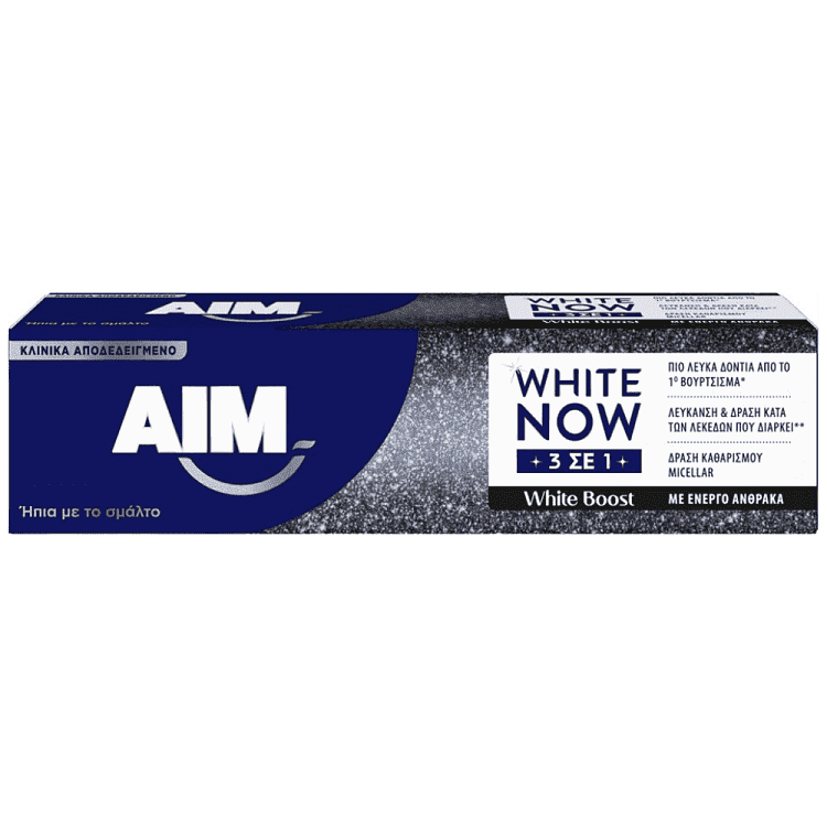 Aim Οδοντόκρεμα White Now 3 In 1 White Boost 75ml