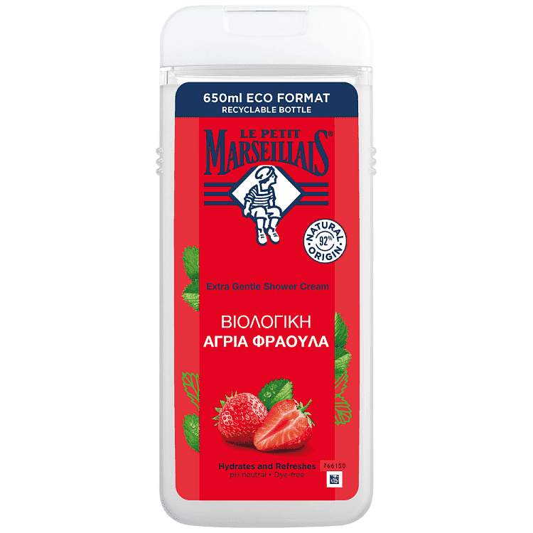 La Petit Marseillais Αφρόλουτρο Strawberry 650ml