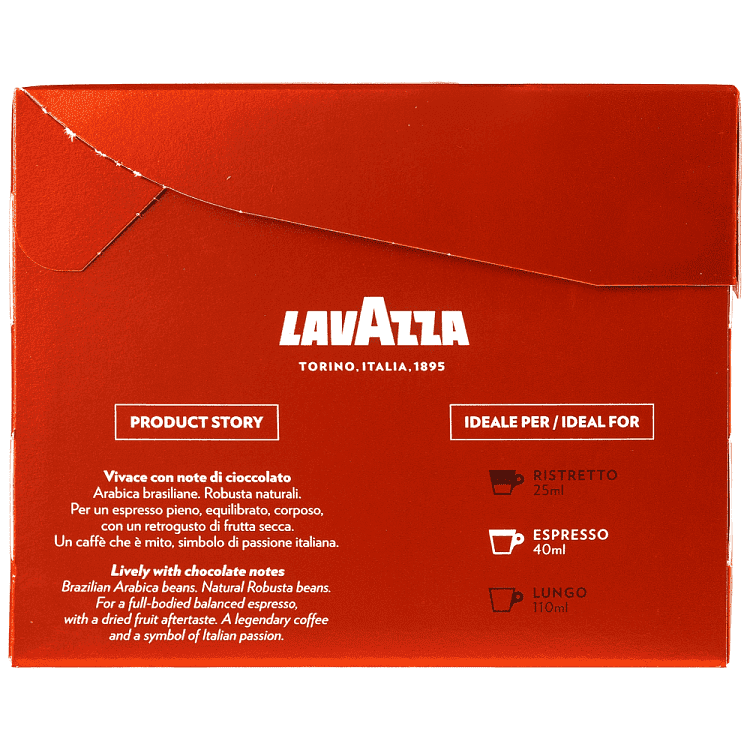 Lavazza Κάψουλες Espresso Rossa 80τεμ 456gr