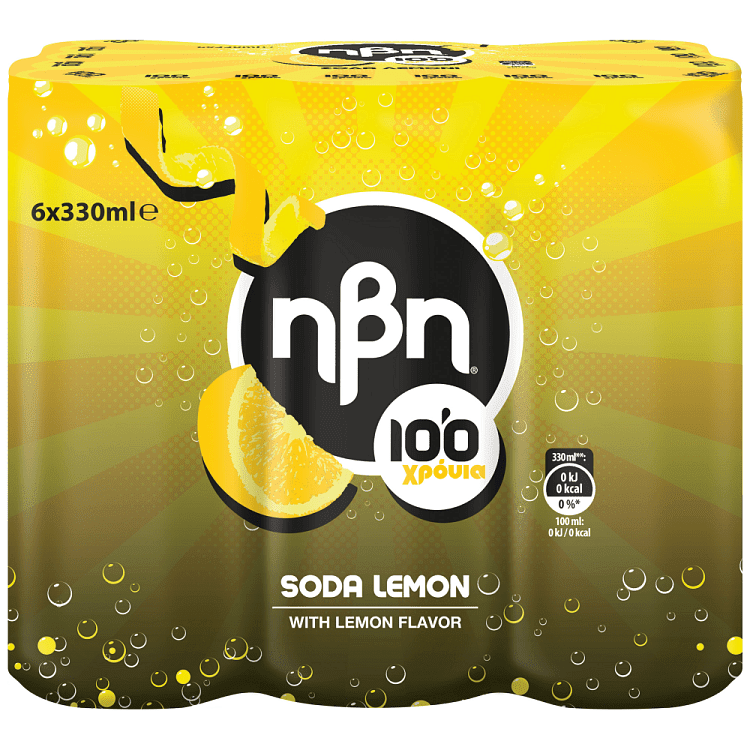 Ηβη Σόδα Λεμόνι 6x330ml
