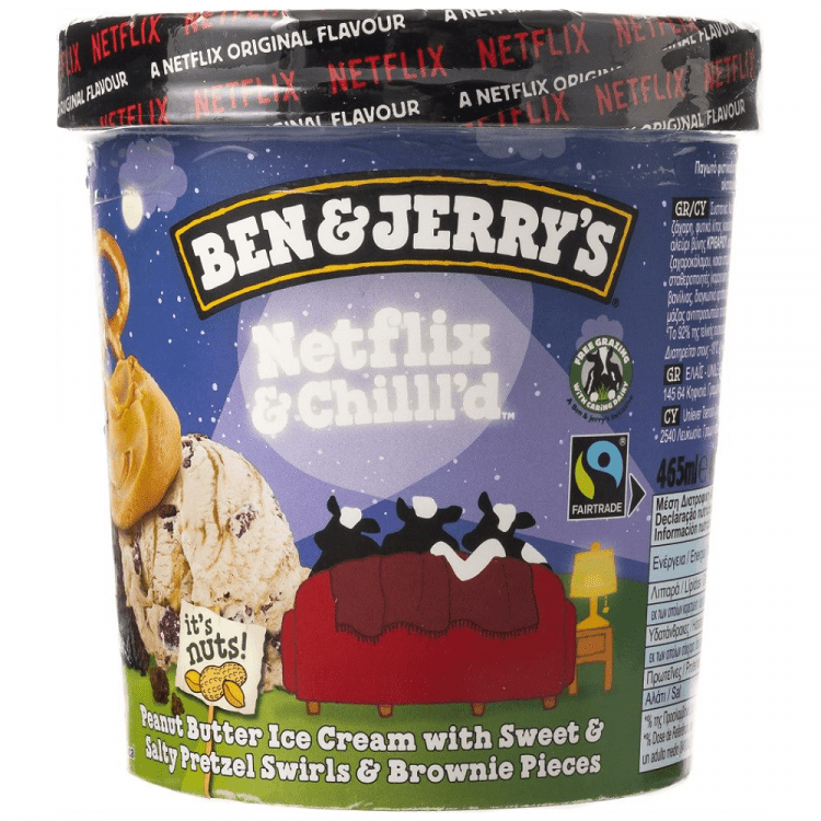 Ben & Jerry's Παγωτό Netflix & Chill'D 404gr (465ml)