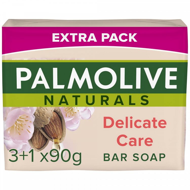 Palmolive Naturals Γάλα Αμυγδάλου Σαπούνι 90gr 3+1 Δώρο