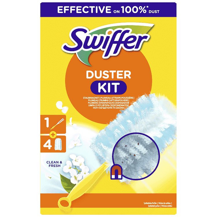 Swiffer Duster Kit Clean & Fresh Λαβή + 4 Ανταλλακτικά