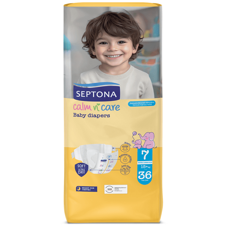 Septona Calm n Care XL+ N.7 15+kg (36τεμ)