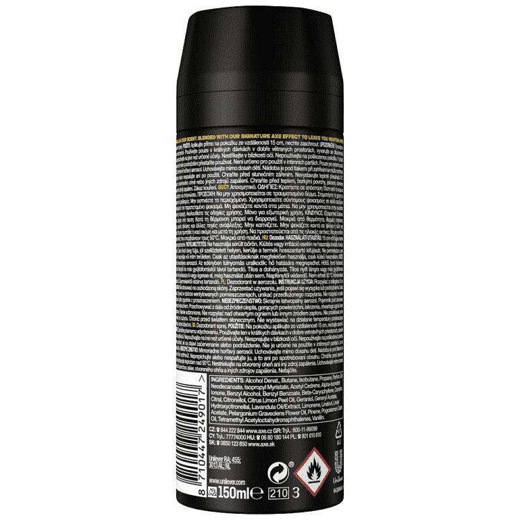 Axe Gold Αποσμητικό Σώματος Spray 150ml
