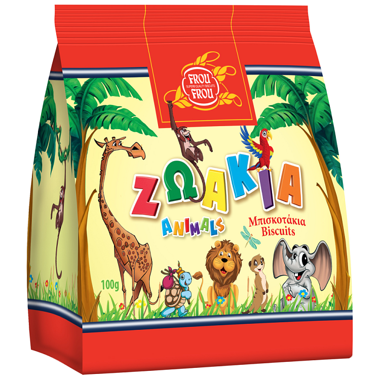 Frou Frou Μπισκότα Με Ζωάκια 100gr
