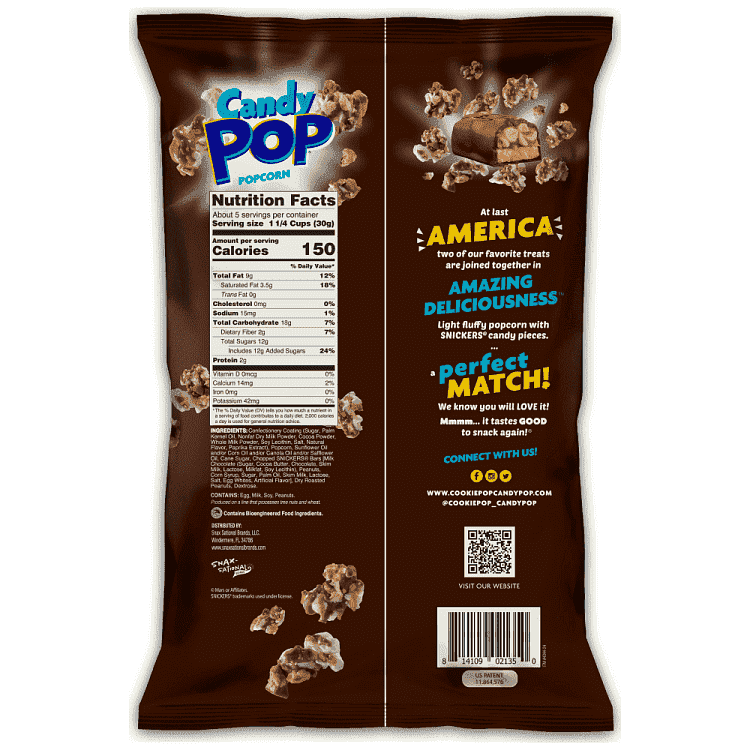 Candy Pop Snickers Pop Corn 149gr