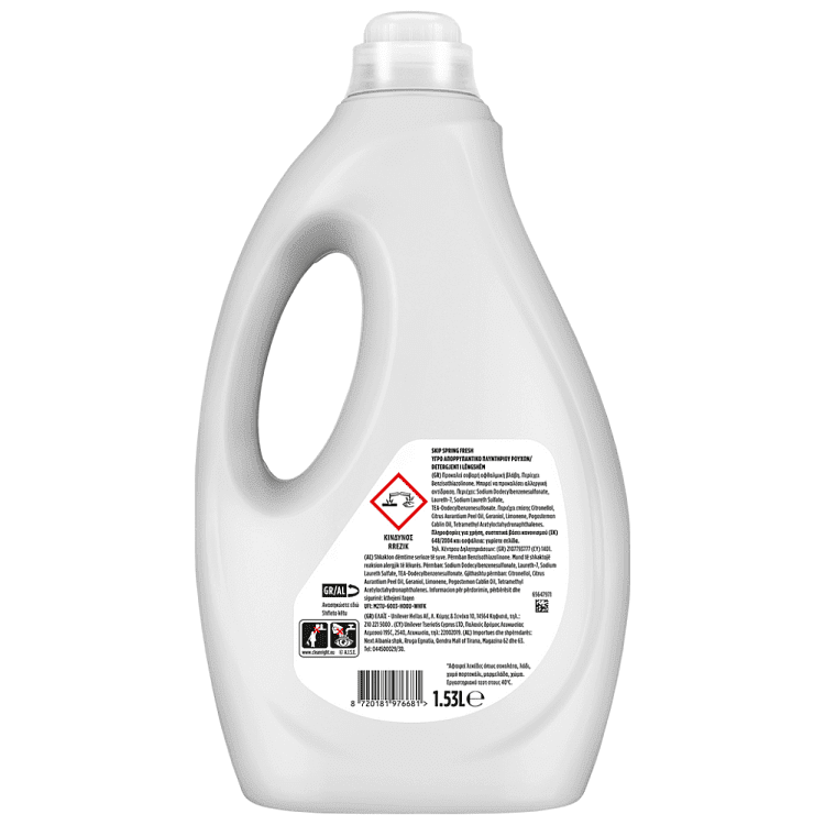 Skip Υγρό Απορρυπαντικό Πλυντηρίου Fresh 344μεζ 1,53lt