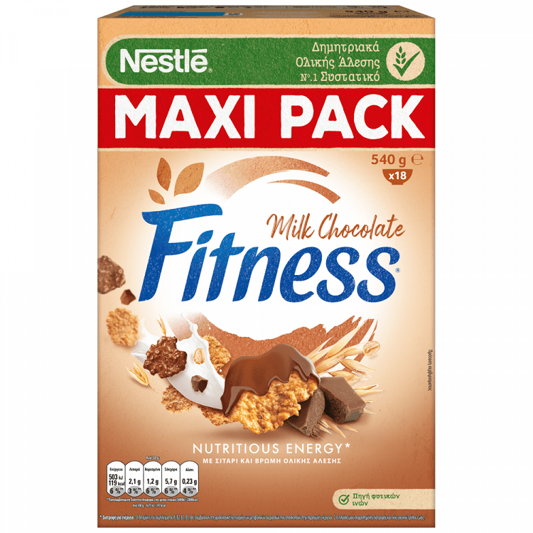 Nestle Fitness Δημητριακά Με Σοκολάτα 540gr