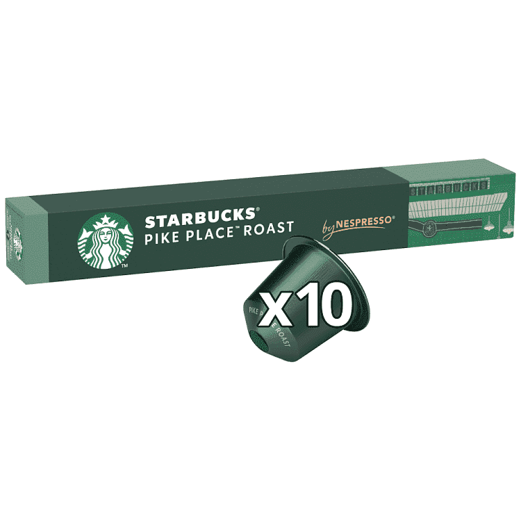 Starbucks Espresso Pike PlaceΚάψουλες Συμβατές Με Μηχανές Nespresso* 53gr