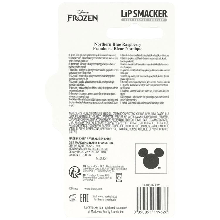 Lip Smacker Elsa Nothern Blue Rasberry 3τεμ