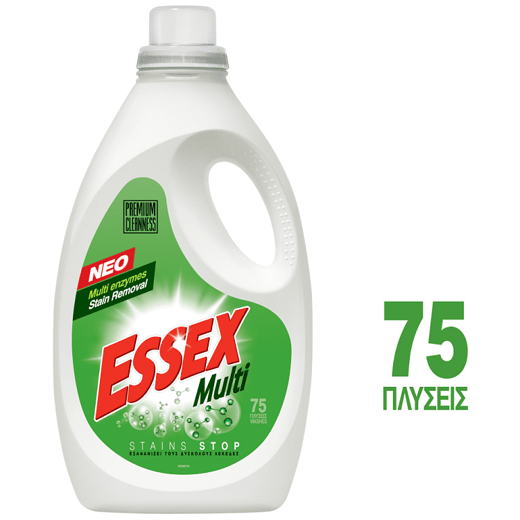 Essex Απορρυπαντικό Υγρό Multi 75μεζ 3,75lt