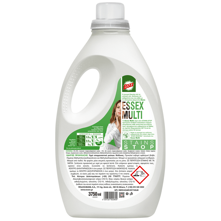 Essex Απορρυπαντικό Υγρό Multi 75μεζ 3,75lt